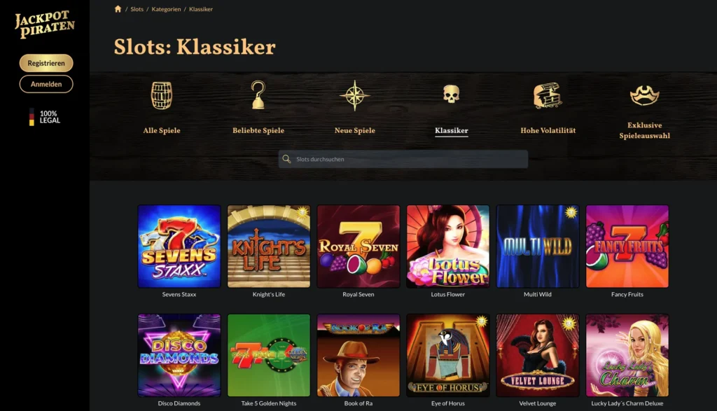 jackpotpiraten Slots_ Klassiker